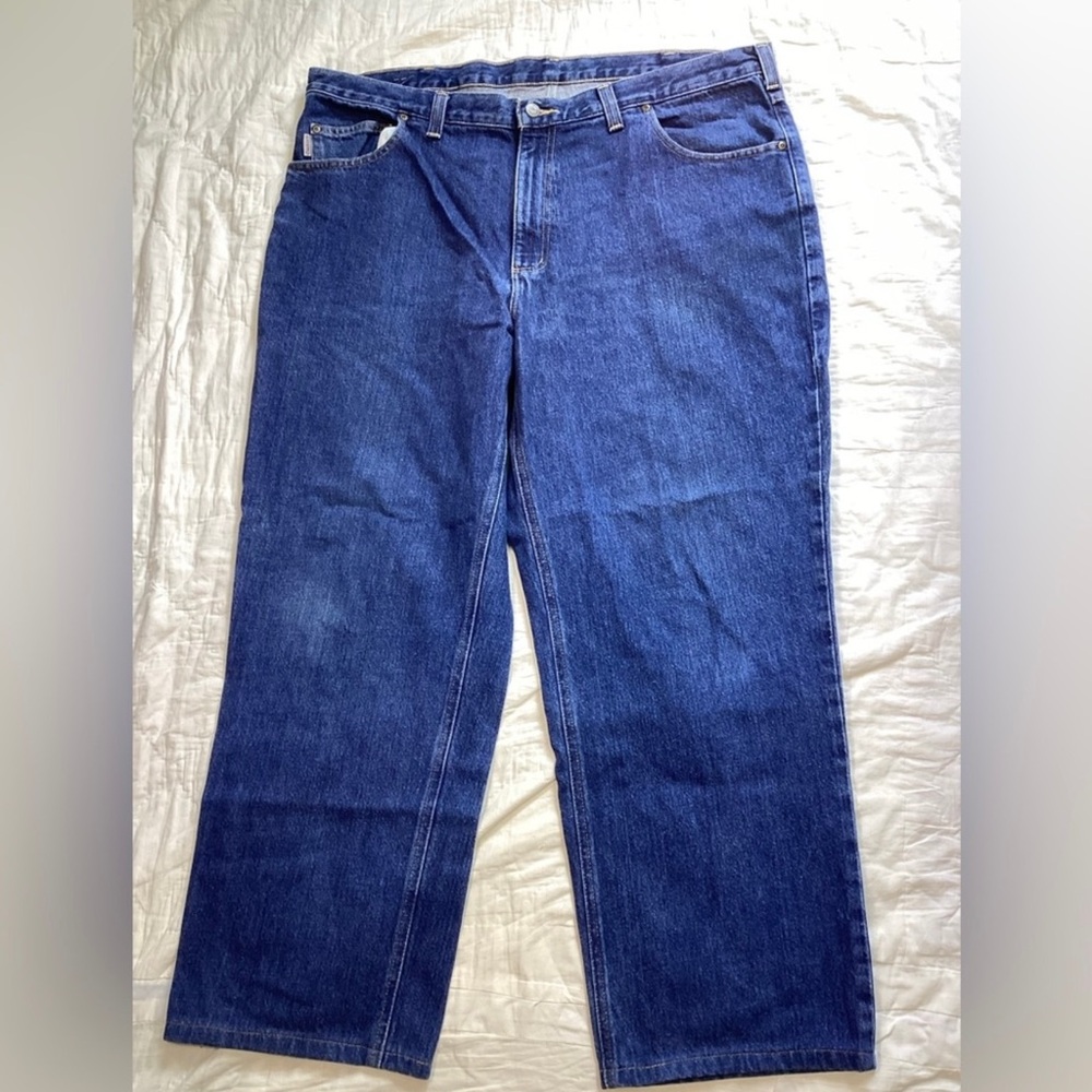 Mens Carhartt Ex-Rental Relaxed Fit Work Jeans 42x30
